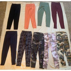 9 pairs aerie offline real me leggings. Size m. Excellent condition.